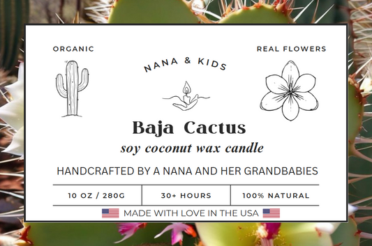Baja Cactus Candle - All Natural