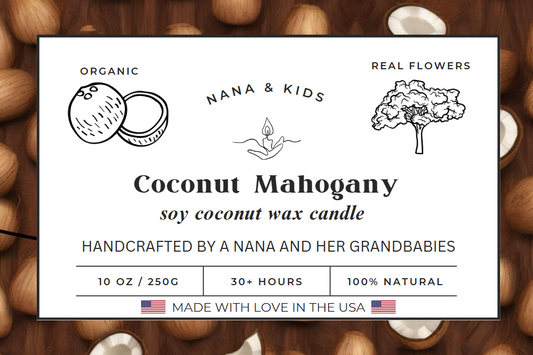 Coconut Mahogany Candle - All Natural